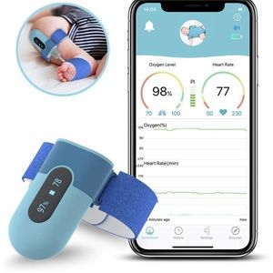 BabyO2 Baby Oxygen Monitor Foot, with Alarm in APP